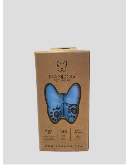 Blue/Blue Flower Chain - NANDOG 100% Bio Poop Bags