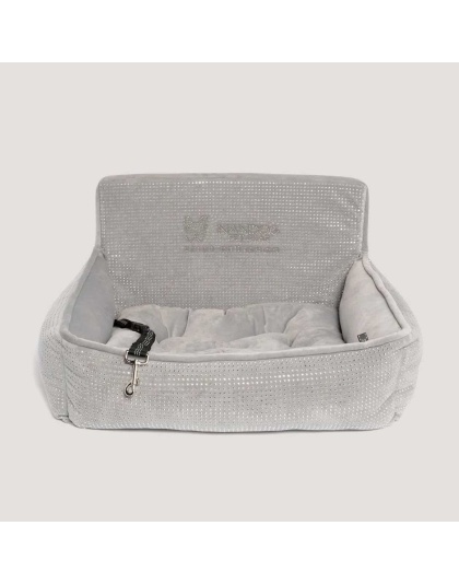 LIGHT GREY - NANDOG Bling Dog Car Seat