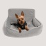 LIGHT GREY - NANDOG Bling Dog Car Seat