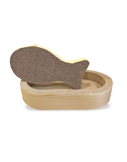 NANDOG Cat Scratcher Two Piece Oval With Inner Fish