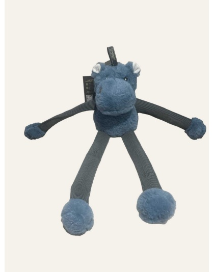 NANDOG My BFF Hipo Blue Bungee Dog Toy