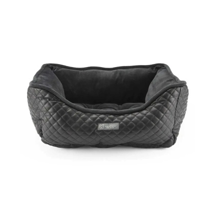 BLACK - NANDOG Prive Collection Quilted Vegan Leather