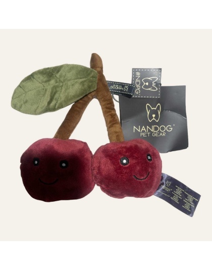 NANDOG My BFF Small Cherry Plush Dog Toy