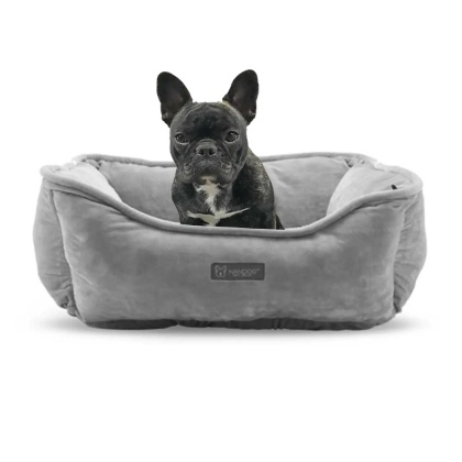 LIGHT GRAY - NANDOG Reversible Micro-Plush Fabric Pet Bed