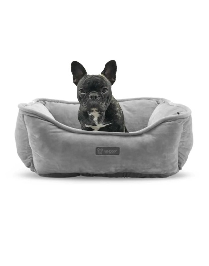 LIGHT GRAY - NANDOG Reversible Micro-Plush Fabric Pet Bed