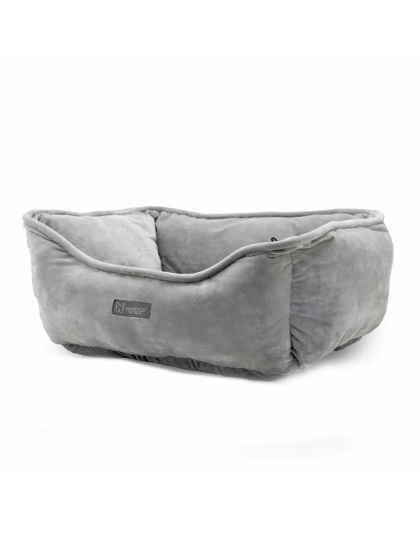 LIGHT GRAY - NANDOG Reversible Micro-Plush Fabric Pet Bed