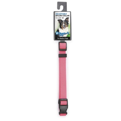 DGR 5/8in Nylon Collar 16in Neon Pink