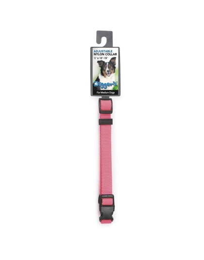 DGR 5/8in Nylon Collar 16in Neon Pink