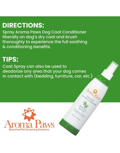 4.5 Oz. Dog Coat Spray Rosemary Tea Tree