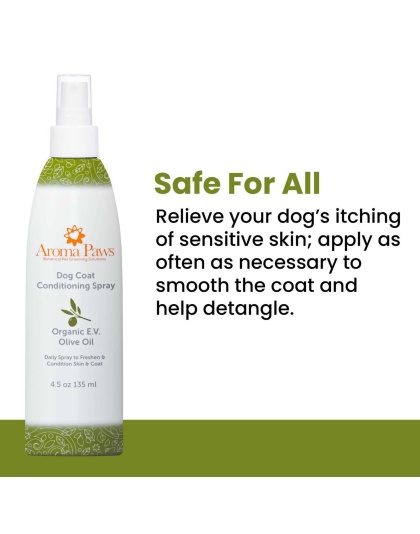 4.5 Oz. Dog Coat Olive Oil Detangling Spray