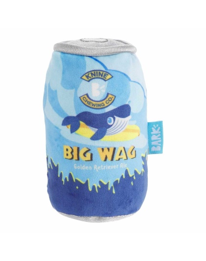 BARK Big Wag Beer Plush Dog Toy