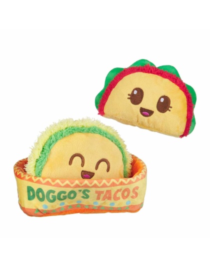 BARK Doggos Tacos Plush Dog Toy