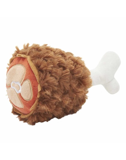 BARK Tavern Turkey Leg Plush Food Dog Toy