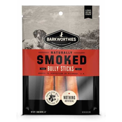 Barkworthies Smoked Bully 6" Thick 3pk