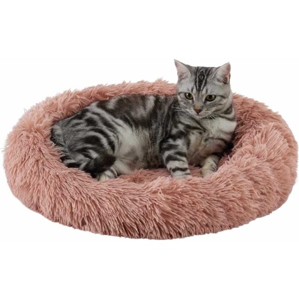 Dusty Rose - Best Friends by Sheri Cat Donut Bed - 21x19