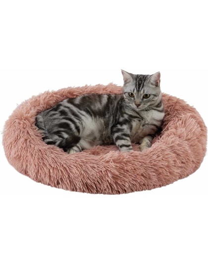 Dusty Rose - Best Friends by Sheri Cat Donut Bed - 21x19