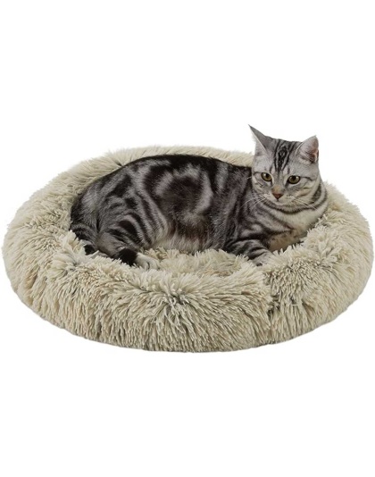 Taupe  - Best Friends by Sheri Cat Donut Bed  - 21x21