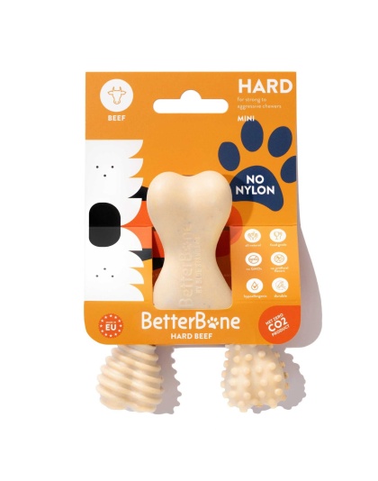 Betterbone Hard Beef Dog Chew Toy  - Mini