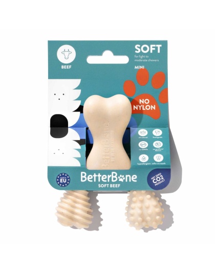 Betterbone Soft Beef Dog Chew Toy  - Mini