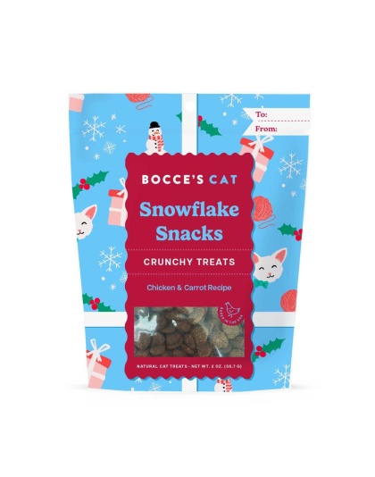 Bocce's Bakery Snowflake Snacks Crunchy Cat Treats