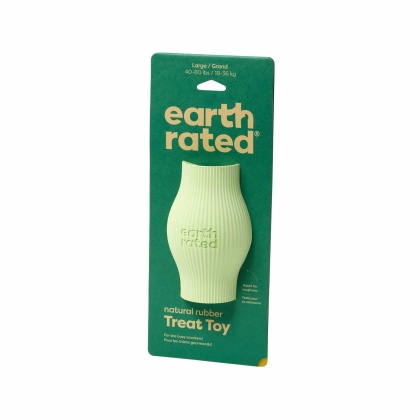 Green - Earth Rated Rubber Treat Dispenser Dog Toy  - Large