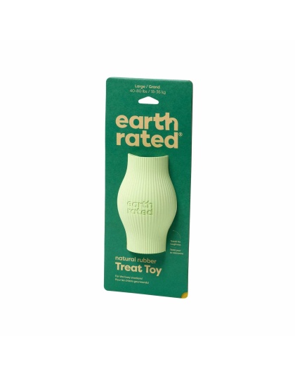 Green - Earth Rated Rubber Treat Dispenser Dog Toy  - Large