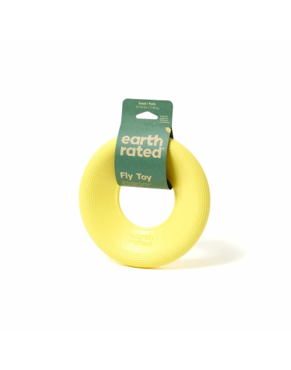 Yellow - Earth Rated TPE Flyer Dog Toy  - Small