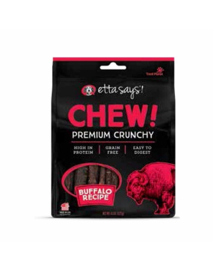 Etta Says! Chew Premium Crunchy Buffalo Dog Chew 4.5oz