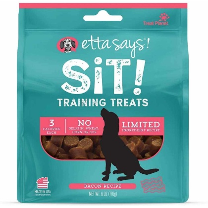 Etta Says! Sit! Dog Training Treats Bacon Recipe 6oz