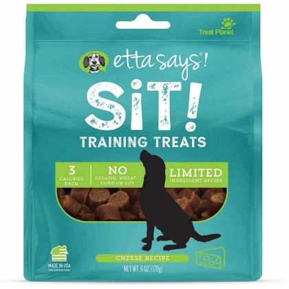 Etta Says! Sit! Dog Training Treats Cheese Recipe 6oz