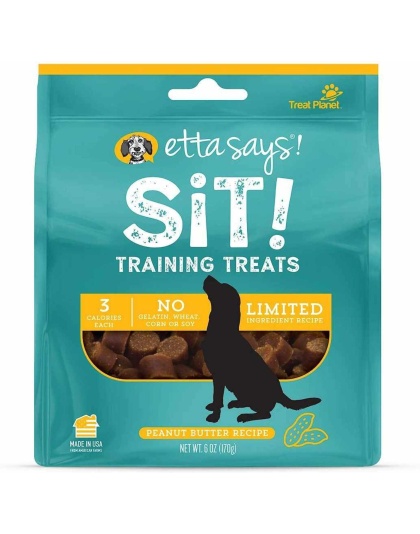 Etta Says! Sit! Dog Training Treats Peanut Butter Recipe 6oz