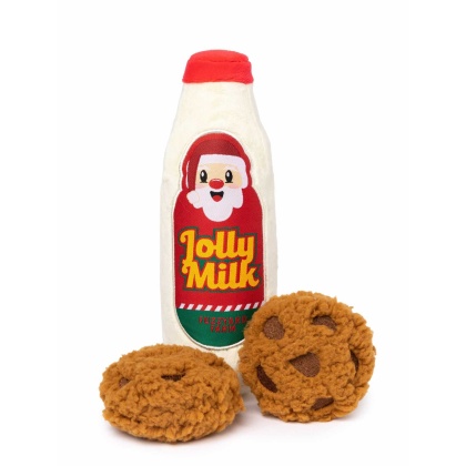 FuzzYard Jolly Milk & Cookies Plush Dog Toy 3PK