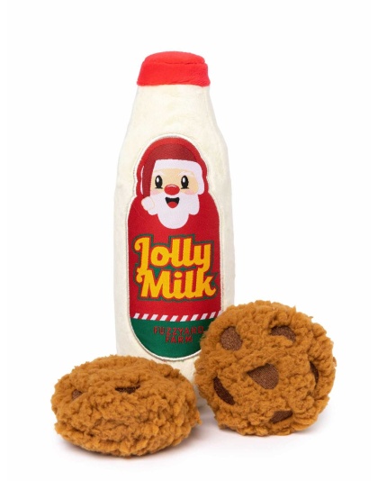 FuzzYard Jolly Milk & Cookies Plush Dog Toy 3PK