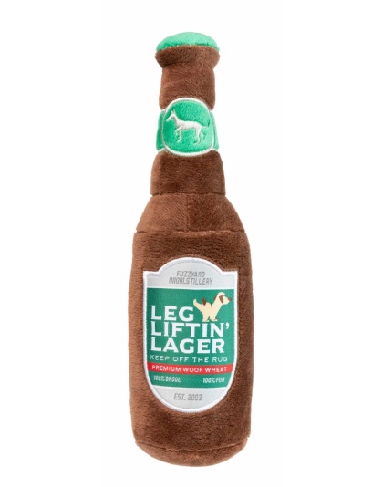 FuzzYard Leg Liftin' Lager Plush Dog Toy