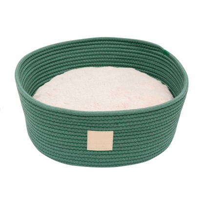 Myrtle Green - FuzzYard Life Rope Basket Bed