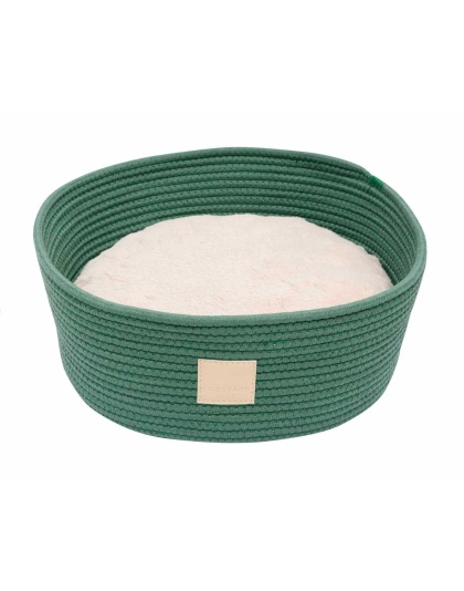 Myrtle Green - FuzzYard Life Rope Basket Bed