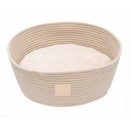 Sandstone - FuzzYard Life Rope Basket Bed