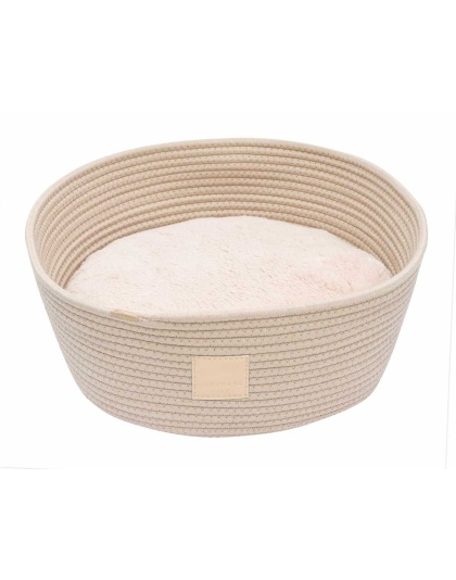 Sandstone - FuzzYard Life Rope Basket Bed