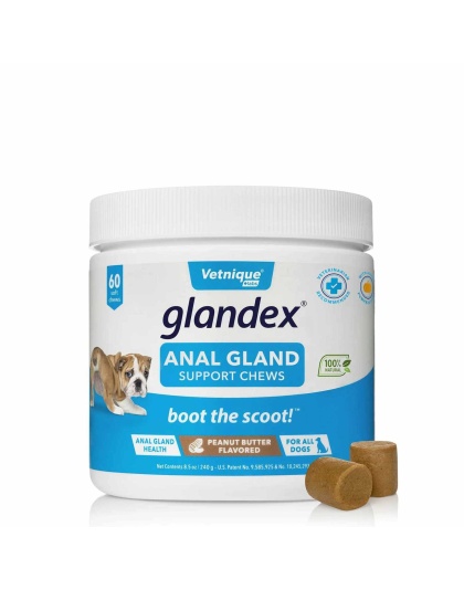 Glandex Anal Gland Soft Chew Peanut Butter  - 60ct