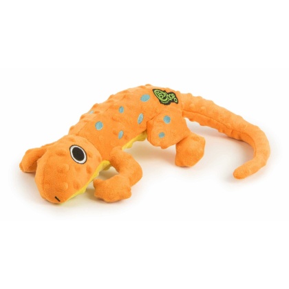 goDog Amphibianz Gecko Squeaky Plush Dog Toy Large