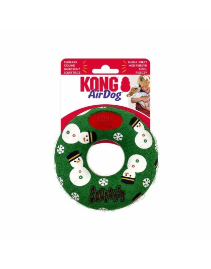 KONG Holiday AirDog(R) Squeaker Donut Md