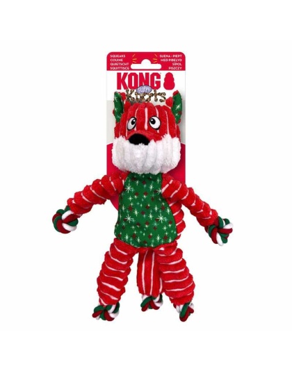 KONG Holiday Floppy Knots Fox Sm/Md