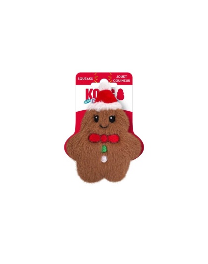 KONG Holiday Snuzzles Mini Gingerbread Brown XS