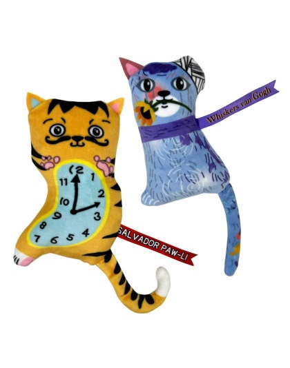 KONG(R) Artz Dali / van Gogh Cat Toy 2pk