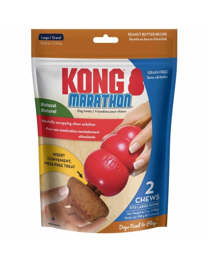 KONG(R) Marathon(R) Peanut Butter Large 2pk