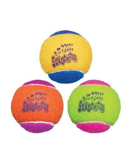 KONG(R) SqueakAir(R) Birthday Balls Dog Fetch Toy Medium