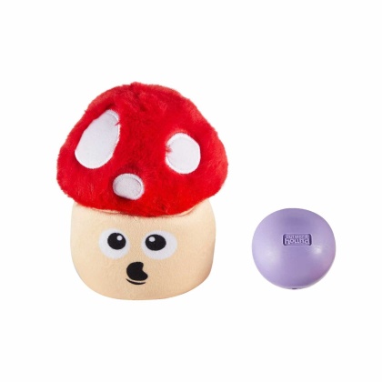 Nina Ottosson Snack Palz Mushroom Interactive Plush Dog Puzzle Toy