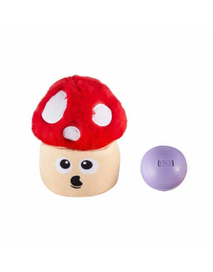 Nina Ottosson Snack Palz Mushroom Interactive Plush Dog Puzzle Toy