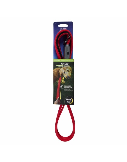 Red/Red LED - Nite Ize NiteDog(R) Rechargeable LED Leash