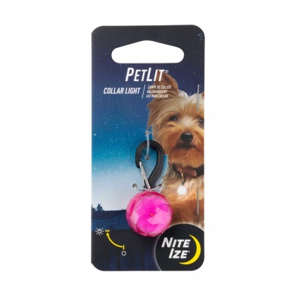 Pink Jewel - Nite Ize PetLit Collar Light